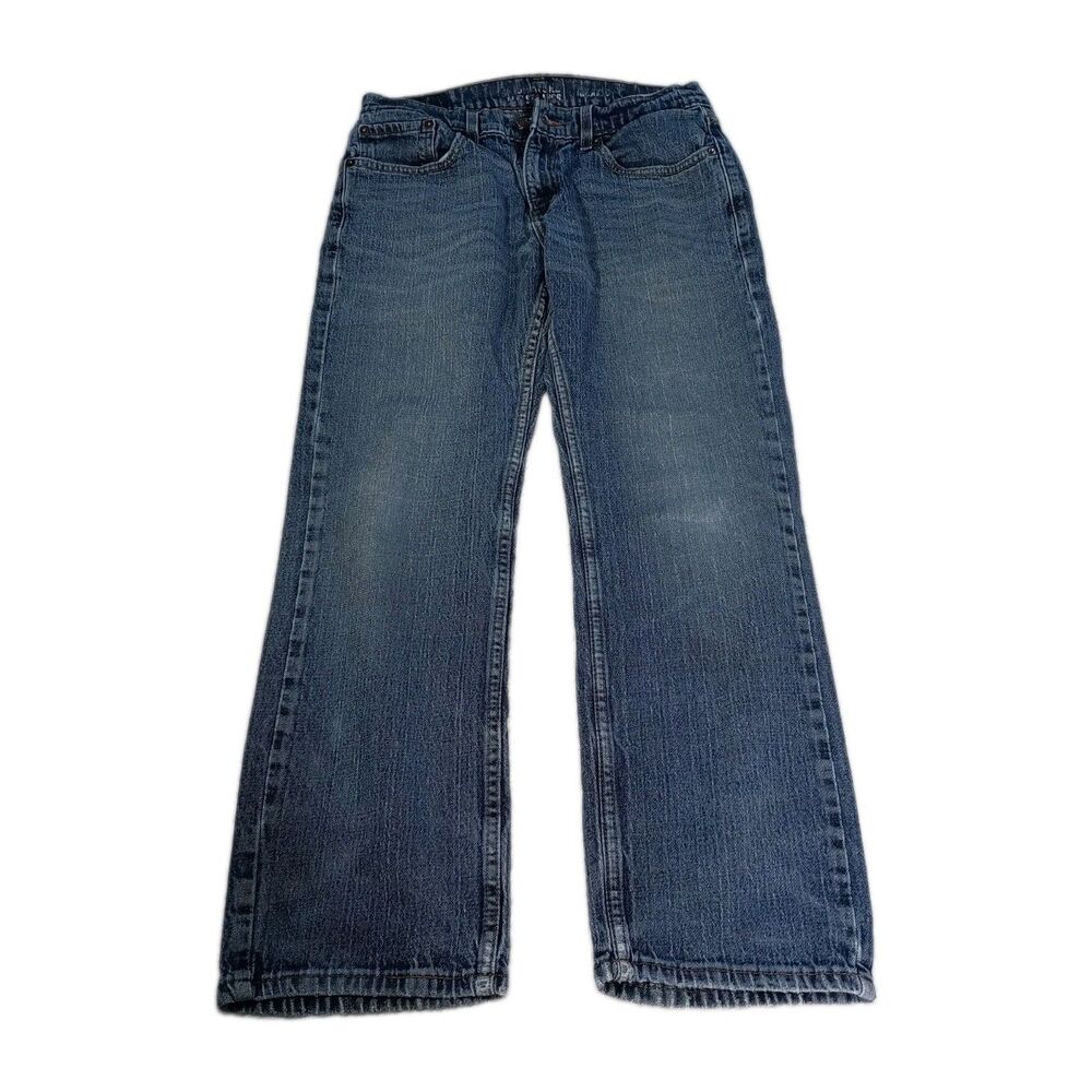 SIGNATURE Levi Strauss Mens Relaxed Fit Straight Leg Jeans 32x30 Blue Denim